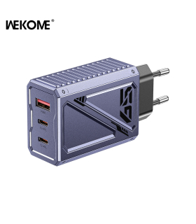 شارژر سوپر فست 65 وات ویکام مدل Vanguard کد WP-U147 برند Wekome خروجی A+2C