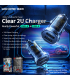 شارژر فندکی ویکام  مدل Clear Car Charger 2USB with 15W کد WP-C40 برند wekome