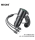 شارژر فندکی ویکام  مدل Car Charger with 3IN1 Cable(33W) کد WP-C44 برند wekome