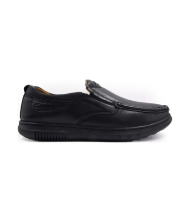 کفش بدون بند چرمی کلارکس آنتی شوک دار ماساژور دار دور دوخت مدل Clarks 21961BL