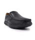 کفش بدون بند چرمی کلارکس آنتی شوک دار ماساژور دار دور دوخت مدل Clarks 21961BL