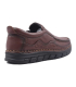 کفش بدون بند چرم قهوه ای کلارکس مدل کفی ماساژور دار دور دوخت 56158 Clarks Loafer Casual Mens Comfortabele Flats