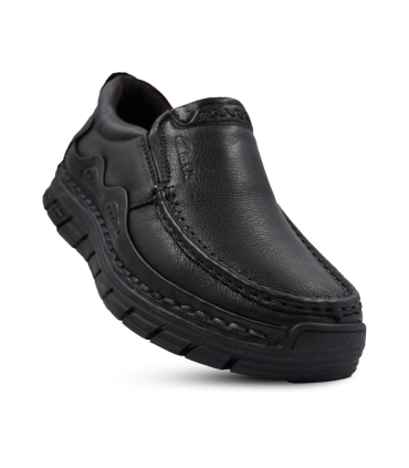 کفش بدون بند چرم قهوه ای کلارکس مدل کفی ماساژور دار دور دوخت Clarks Loafer Casual Mens Comfortabele Flats 9816