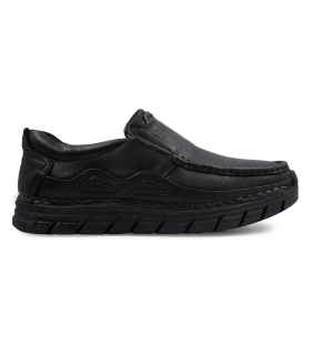 کفش بدون بند چرم قهوه ای کلارکس مدل کفی ماساژور دار دور دوخت Clarks Loafer Casual Mens Comfortabele Flats 9816
