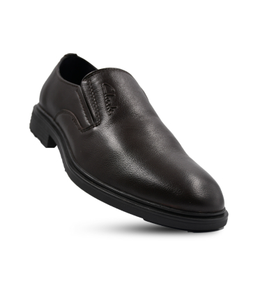 کفش طرحدار مردانه بدون بند چرمی کلارکس مدل  رسمی Clarks A221-2BL