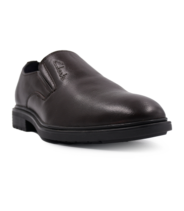 کفش طرحدار مردانه بدون بند چرمی کلارکس مدل  رسمی Clarks A221-2BL