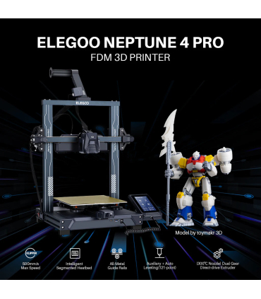 پرینتر سه بعدی الگو مدل Neptune 4 Pro برند ELEGOO