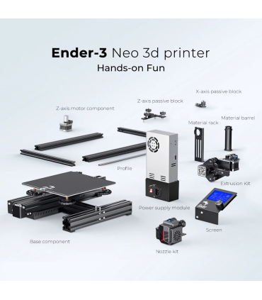 پرینتر سه بعدی کریلیتی مدل Ender 3 Neo برند Creality