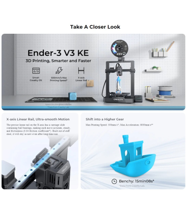 پرینتر سه بعدی کریلیتی مدل Ender 3 V3 KE برند Creality
