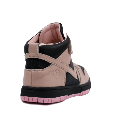 کفش کتانی ساقدار تیوکید طرح ایرجوردن صورتی Tiyookid Air Jordan Shoe 12651 