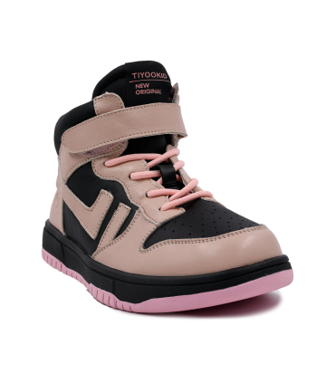 کفش کتانی ساقدار تیوکید طرح ایرجوردن صورتی Tiyookid Air Jordan Shoe 12651 