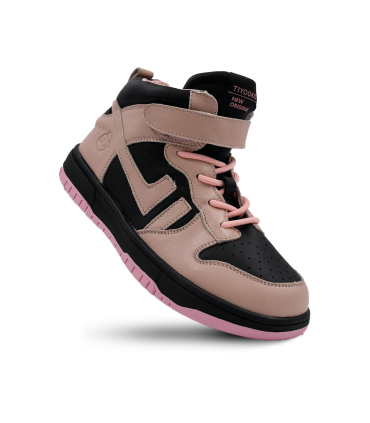 کفش کتانی ساقدار تیوکید طرح ایرجوردن صورتی Tiyookid Air Jordan Shoe 12651 