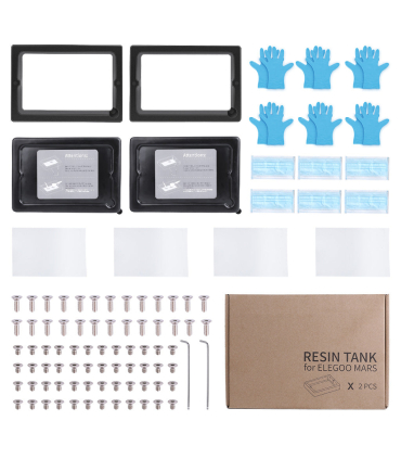 مخزن رزین پرینتر سه بعدی الگو مدل Metal Resin Tank for Mars & Mars 2 Series (2 Pcs) برند Elegoo