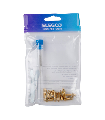 کیت نازل پرینتر سه بعدی سری سایز الگو مدل Multi-Size Brass Nozzle Kit for Neptune 4- 4 Pro برند Elegoo