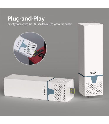 تصفیه کننده ی هوای پرینتر سه بعدی الگو مدل USB Air Purifier 2 Pcs برند Elegoo