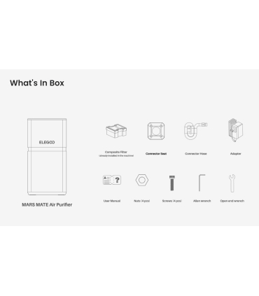 تصفیه کننده ی هوای پرینتر سه بعدی الگو مدل Mars Mate Air Purifier برند Elegoo