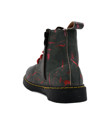 نیم بوت چرم مشکی نومینو زیپی Nominoo leather ankle boots