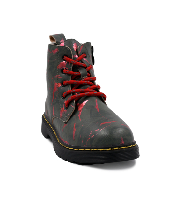 نیم بوت چرم مشکی نومینو زیپی Nominoo leather ankle boots
