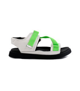 صندل بچه گانه سبز نومینو زیگزاگی Nominoo green zigzag sandal