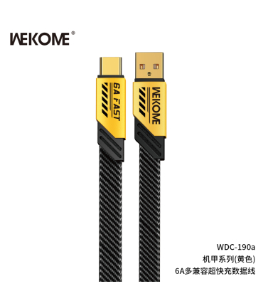 کابل شارژ تایپ سی ویکام مدل WDC-190a برند WEKOME