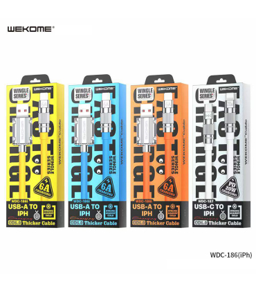 کابل شارژ لایتنینگ ویکام مدل WDC-186i برند WEKOME 