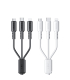 کابل شارژ سه کاره ویکام مدل WDC-02 برند WEKOME روکش PE+PVC توان 3A طول 1.2 متر