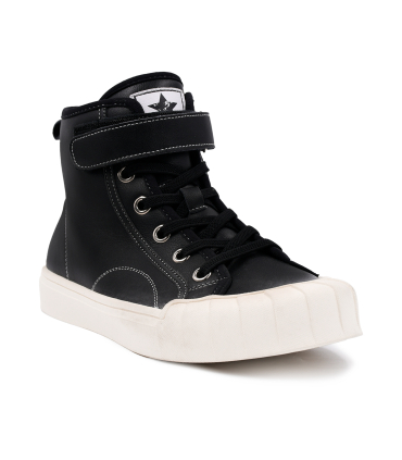 نیم بوت تیوکید طرح ستاره ساق بلند Tiyookid leather ankle