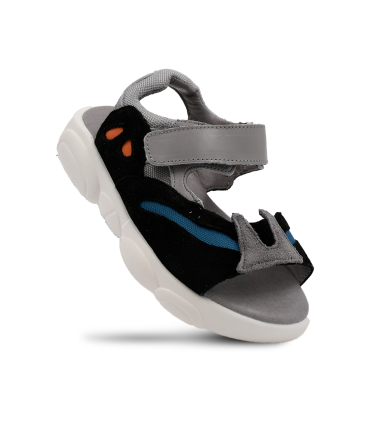صندل مشکی تیوکید طرح خرسی Tiyookid Black Sandals