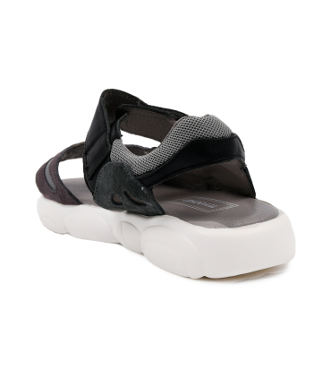 صندل طوسی تیوکید طرح خرسی Tiyookid Gray Sandals
