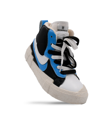 کفش ساقدار آبی نومینو طرح نایک Nominoo blue ankle boots 
