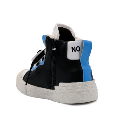 کفش ساقدار آبی نومینو طرح نایک Nominoo blue ankle boots 