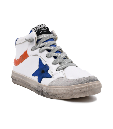 کتانی سفید ساقدار تیوکید بندی Tiyookid white Sneakers