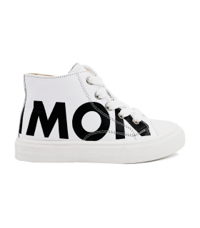 کفش کتانی سفید ساقدار نومینو 2024 Nominoo white sneaker