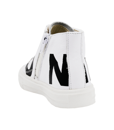 کفش کتانی سفید ساقدار نومینو 2024 Nominoo white sneaker