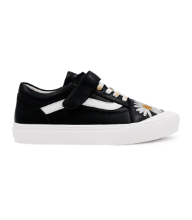 کفش مشکی راحتی تیوکید طرح گلدار بندی Tiyookid casual shoes