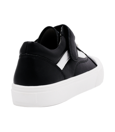 کفش مشکی راحتی تیوکید طرح گلدار بندی Tiyookid casual shoes