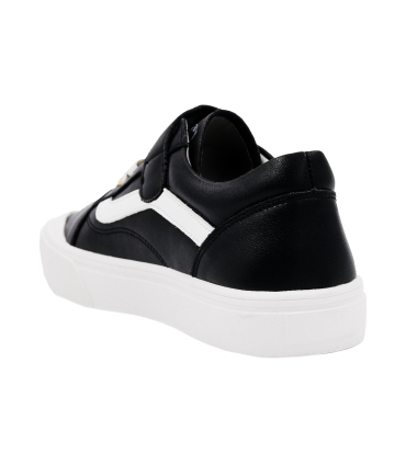 کفش مشکی راحتی تیوکید طرح گلدار بندی Tiyookid casual shoes