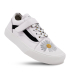 کفش سفید راحتی تیوکید طرح گلدار بندی Tiyookid casual shoes
