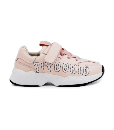 کفش بچه گانه صورتی تیوکید چسبی Tiyookid children's shoes