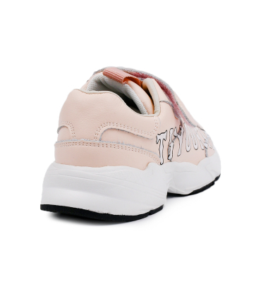 کفش بچه گانه صورتی تیوکید چسبی Tiyookid children's shoes