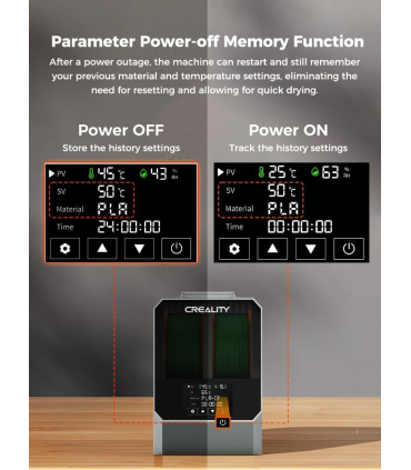 فیلامنت خشک کن پرینتر سه بعدی کریلیتی مدل Space Pi Filament Dryer Plus برند Creality