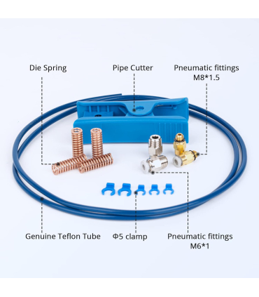 لوازم انتقال فیلامنت پریمنر سه بعدی کریلیتی مدل Capricorn Teflon Tube and Pneumatic Connector Package برند Creality