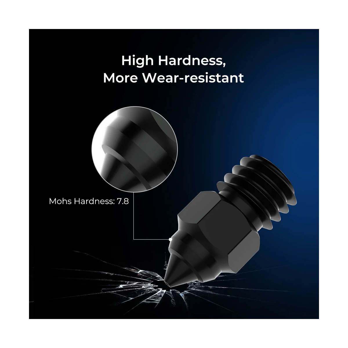 کیت نازل دمای بالا پرینتر سه بعدی کریلیتی مدل High-end Hardened Steel Nozzle Kit برند Creality