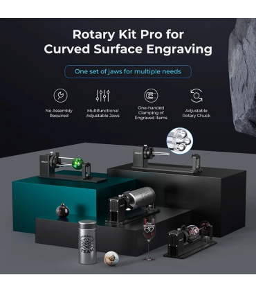 کیت روتاری  لیزر کریلیتی مدل Rotary Kit Pro for Curved Surface Engraving
 برند Creality
