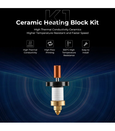 هیت بلاک پرینتر سه بعدی کریلیتی مدل K1 Ceramic Heating Block Kit
 برند Creality