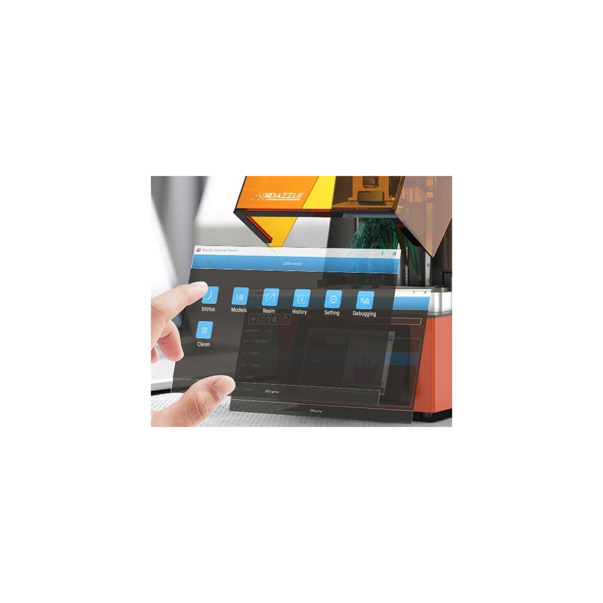 پرینتر سه بعدی دازل مدل L140PRO High precision LCD برند DAZZLE