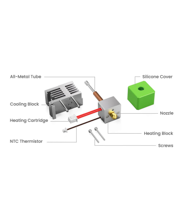 هات اند پرینتر سه بعدی انکر میک مدل M5 All Metal Hotend Set برند AnkerMake