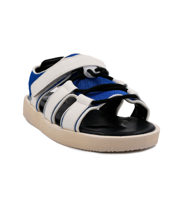 صندل چسبی نومینو مدل راحتی آبی و سفید Nominoo strappy sandals