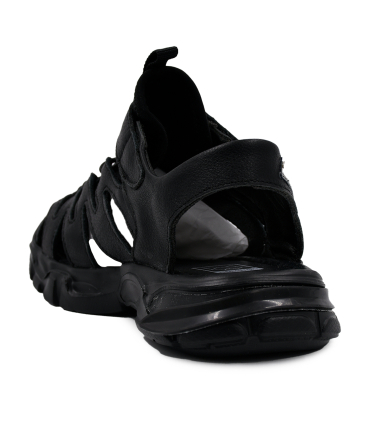 صندل مشکی جلوبسته نومینو چسبی Nominoo black comfort sandals