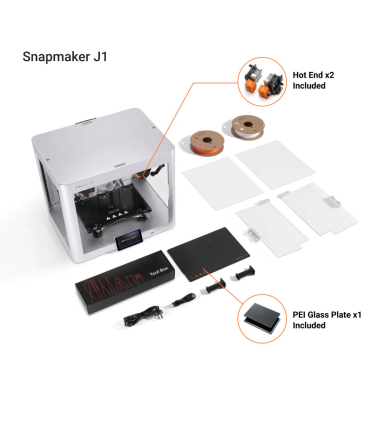 پرینتر سه بعدی پرسرعت اسنپ میکر مدل J1 IDEX 3D PRINTER برند SNAPMAKER